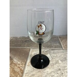 Lockheed Martin SMP 2004 Snowman Wine Glass